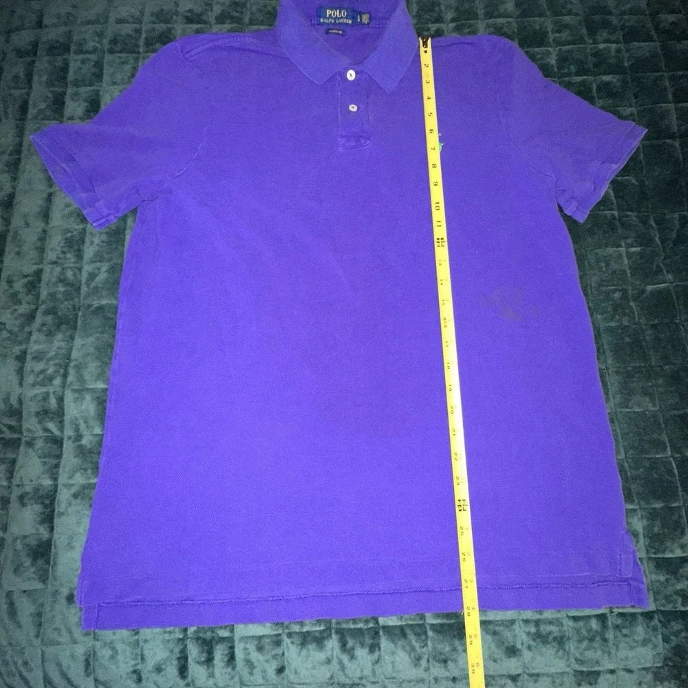 Polo Ralph Lauren Mens Short Sleeve Shirt Large (L) Purple Classic Prep